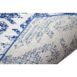 Mayfair Ivory/Blue 4 ft. x 6 ft. (3'6" x 5'6") Geometric Transitional Accent Rug by BASHIAN -BASHIAN Shop ivory blue bashian area rugs 649652294698 66 1000