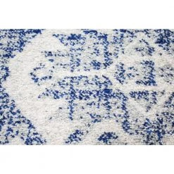 Mayfair Ivory/Blue 4 ft. x 6 ft. (3'6" x 5'6") Geometric Transitional Accent Rug by BASHIAN -BASHIAN Shop ivory blue bashian area rugs 649652294698 fa 1000
