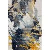 Everek Ivory/Blue 10 ft. x 14 ft. (9'6" x 13'6") Abstract Transitional Area Rug by BASHIAN