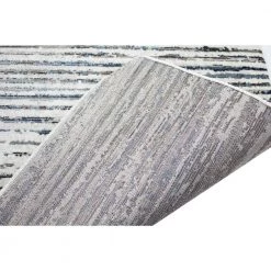 Cambridge Ivory/Blue 3 ft. x 8 ft. (2'6" x 8') Striped Contemporary Runner by BASHIAN 8 Cambridge Ivory/Blue 3 ft. x 8 ft. (2'6" x 8') Striped Contemporary Runner by BASHIAN -BASHIAN Shop ivory blue bashian area rugs 649652306124 c3 1000