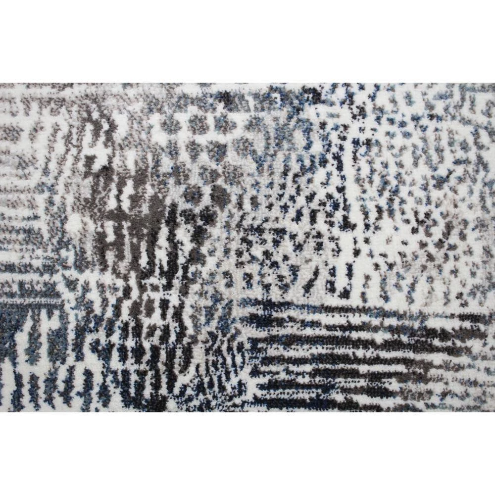 Cambridge Ivory/Blue 5 ft. x 8 ft. (5' x 7'6") Abstract Transitional Area Rug by BASHIAN 4 Cambridge Ivory/Blue 5 ft. x 8 ft. (5' x 7'6") Abstract Transitional Area Rug by BASHIAN - Image 4