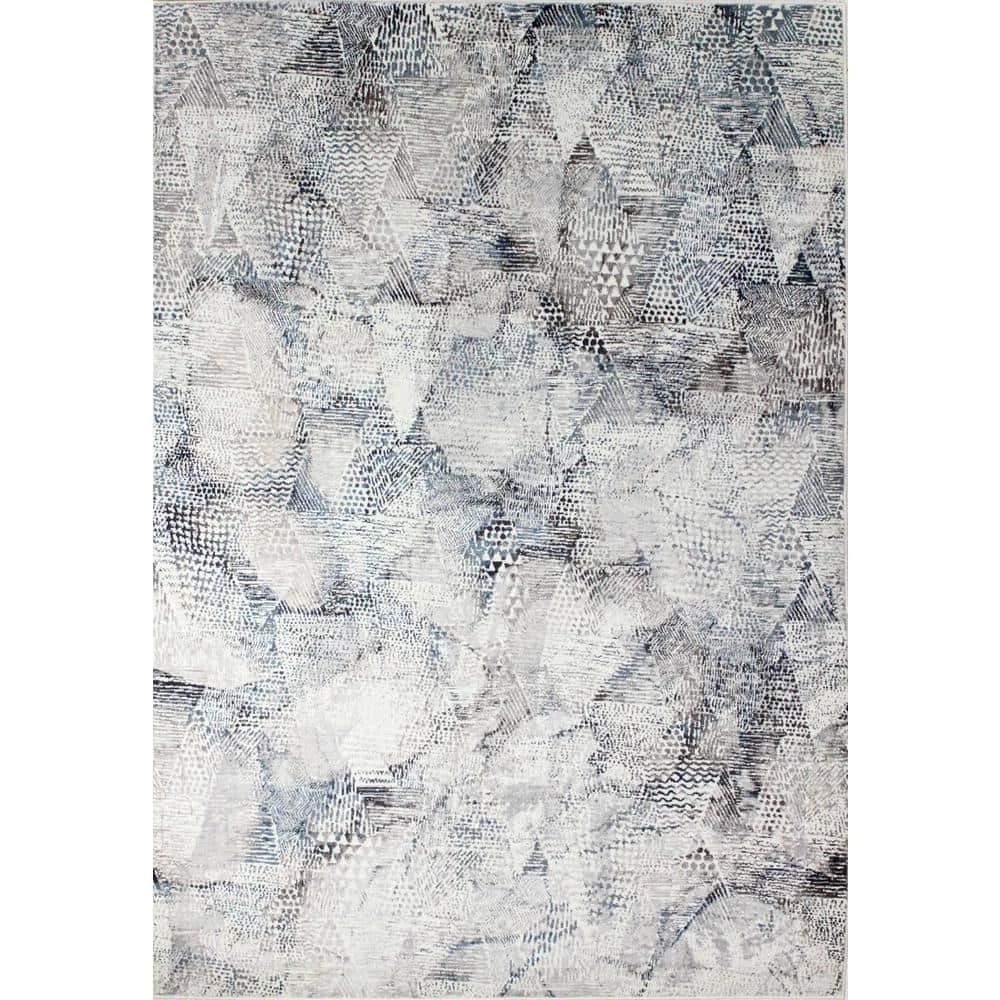 Cambridge Ivory/Blue 5 ft. x 8 ft. (5' x 7'6") Abstract Transitional Area Rug by BASHIAN 1 Cambridge Ivory/Blue 5 ft. x 8 ft. (5' x 7'6") Abstract Transitional Area Rug by BASHIAN