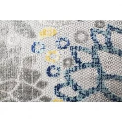 Veranda Ivory/Blue 2.6 ft. x 8 ft. Floral Transitional Area Rug by BASHIAN 9 Veranda Ivory/Blue 2.6 ft. x 8 ft. Floral Transitional Area Rug by BASHIAN -BASHIAN Shop ivory blue bashian outdoor rugs 649652304465 4f 1000