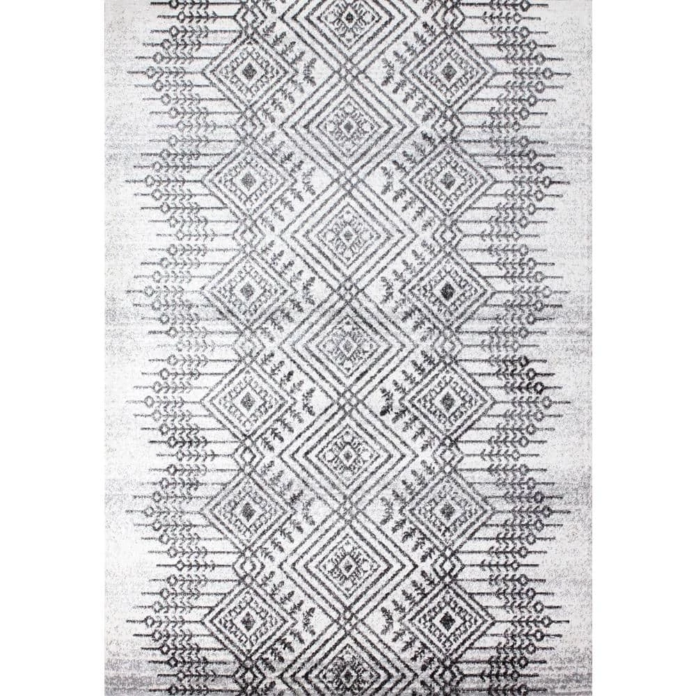 Tangier Ivory/Charcoal 4 ft. x 6 ft. (3 ft. 6 in. x 5 ft. 6 in.) Geometric Contemporary Accent Rug by BASHIAN 1 Tangier Ivory/Charcoal 4 ft. x 6 ft. (3 ft. 6 in. x 5 ft. 6 in.) Geometric Contemporary Accent Rug by BASHIAN