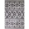 Tangier Ivory/Charcoal 8 ft. x 10 ft. (7 ft. 6 in. x 9 ft. 6 in.) Geometric Contemporary Area Rug by BASHIAN