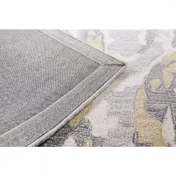 Norwalk Ivory/Gold 9 ft. x 12 ft. (8 ft. 6 in. x 11 ft. 6 in.) Abstract Contemporary Area Rug by BASHIAN -BASHIAN Shop ivory gold bashian area rugs 649652260457 4f 1000