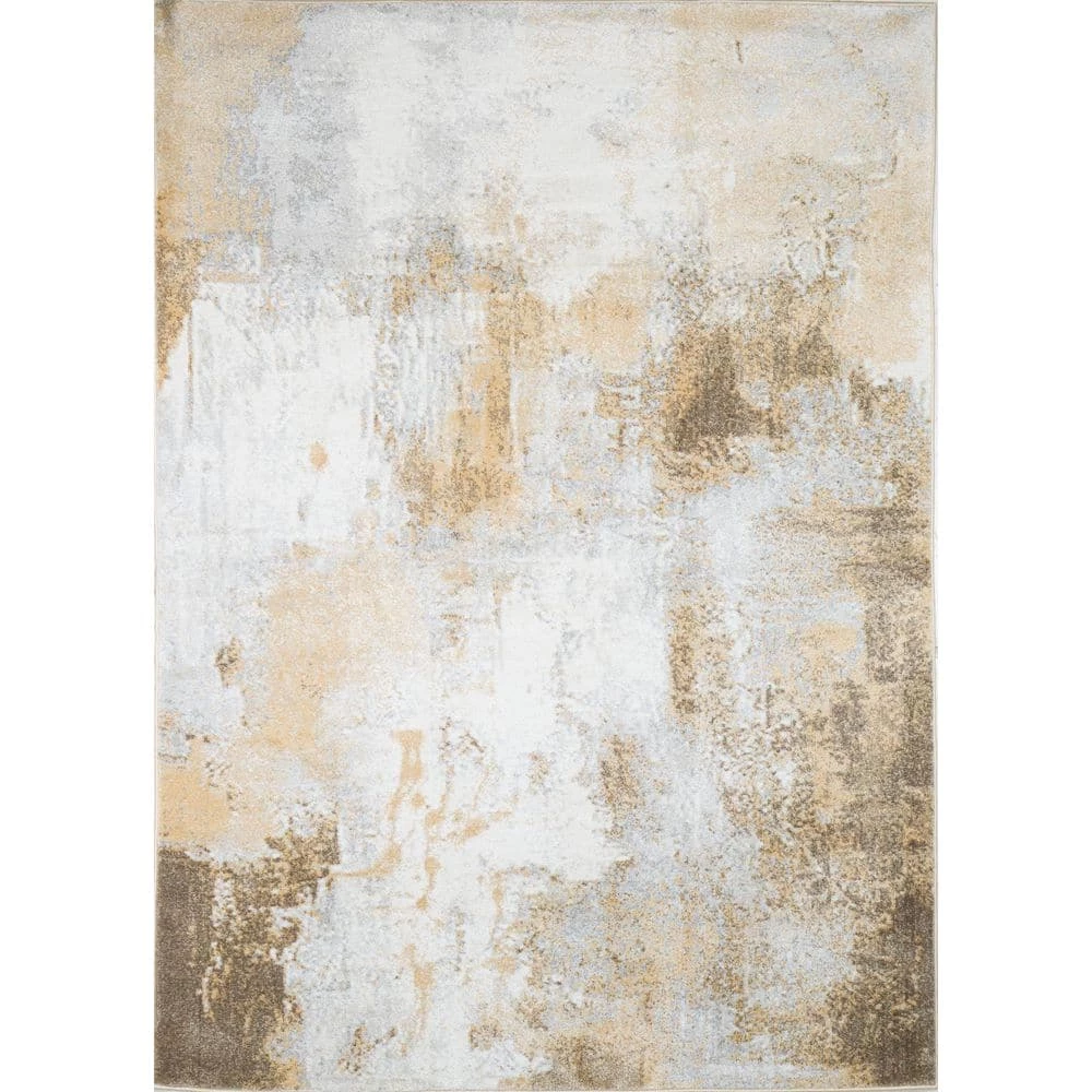 Everek Ivory/Gold 8 ft. x 10 ft. Abstract Transitional Area Rug by BASHIAN 1 Everek Ivory/Gold 8 ft. x 10 ft. Abstract Transitional Area Rug by BASHIAN