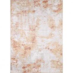Everek Ivory/Gold 9 ft. x 12 ft. Abstract Transitional Area Rug by BASHIAN