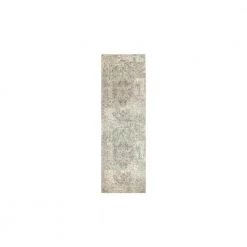 Everek Ivory/Grey 3 ft. x 8 ft. (2'6" x 8') Abstract Transitional Runner by BASHIAN