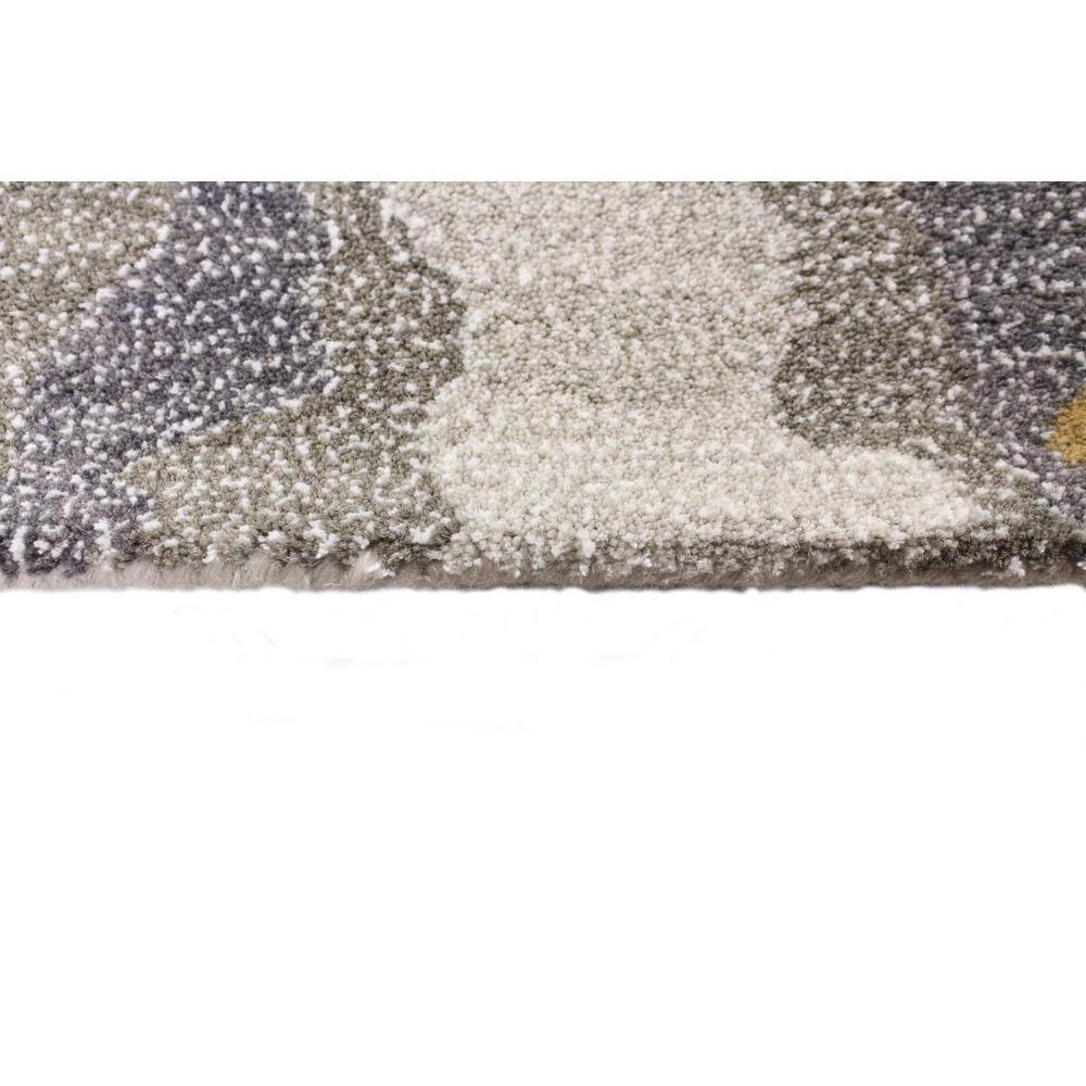 Greenwich Ivory/Grey 3 ft. x 8 ft. (2'6" x 8') Abstract Contemporary Runner by BASHIAN 5 Greenwich Ivory/Grey 3 ft. x 8 ft. (2'6" x 8') Abstract Contemporary Runner by BASHIAN - Image 5