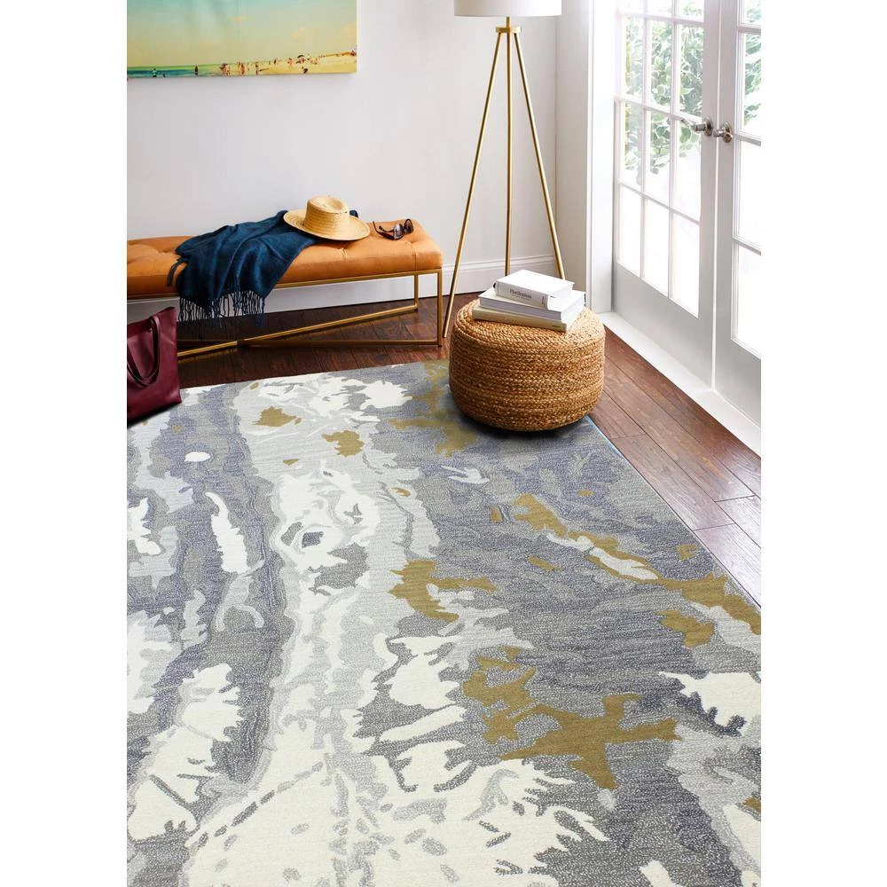 Greenwich Ivory/Grey 3 ft. x 8 ft. (2'6" x 8') Abstract Contemporary Runner by BASHIAN 6 Greenwich Ivory/Grey 3 ft. x 8 ft. (2'6" x 8') Abstract Contemporary Runner by BASHIAN - Image 6