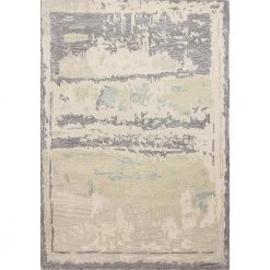 Norwalk Ivory/Grey 5 ft. x 8 ft. (5 ft. x 7 ft. 6 in.) Abstract Contemporary Area Rug by BASHIAN