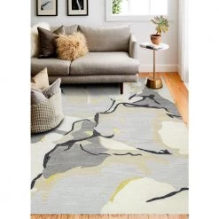 Greenwich Ivory/Grey 9 ft. x 12 ft. (8'6" x 11'6") Abstract Contemporary Area Rug by BASHIAN -BASHIAN Shop ivory grey bashian area rugs 649652299914 31 1000