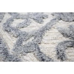 Verona Ivory/Slate 5 ft. x 8 ft. (5 ft. x 7 ft. 6 in.) Geometric Transitional Area Rug by BASHIAN -BASHIAN Shop ivory slate bashian area rugs 649652305271 1f 1000