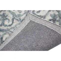 Verona Ivory/Slate 5 ft. x 8 ft. (5 ft. x 7 ft. 6 in.) Geometric Transitional Area Rug by BASHIAN -BASHIAN Shop ivory slate bashian area rugs 649652305271 4f 1000