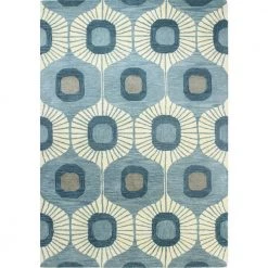 Chelsea Lt. Blue 9 ft. x 12 ft. (8'6" x 11'6") Geometric Contemporary Area Rug by BASHIAN
