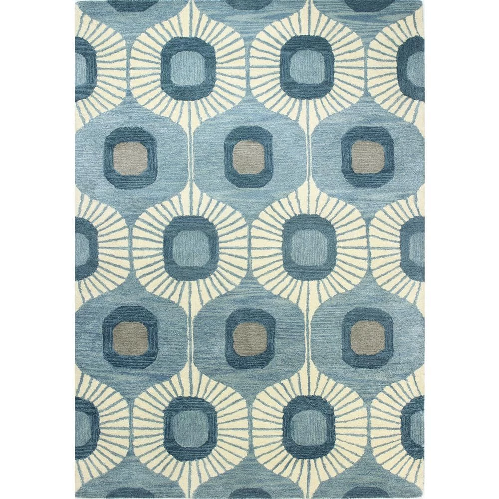 Chelsea Lt. Blue 9 ft. x 12 ft. (8'6" x 11'6") Geometric Contemporary Area Rug by BASHIAN 1 Chelsea Lt. Blue 9 ft. x 12 ft. (8'6" x 11'6") Geometric Contemporary Area Rug by BASHIAN