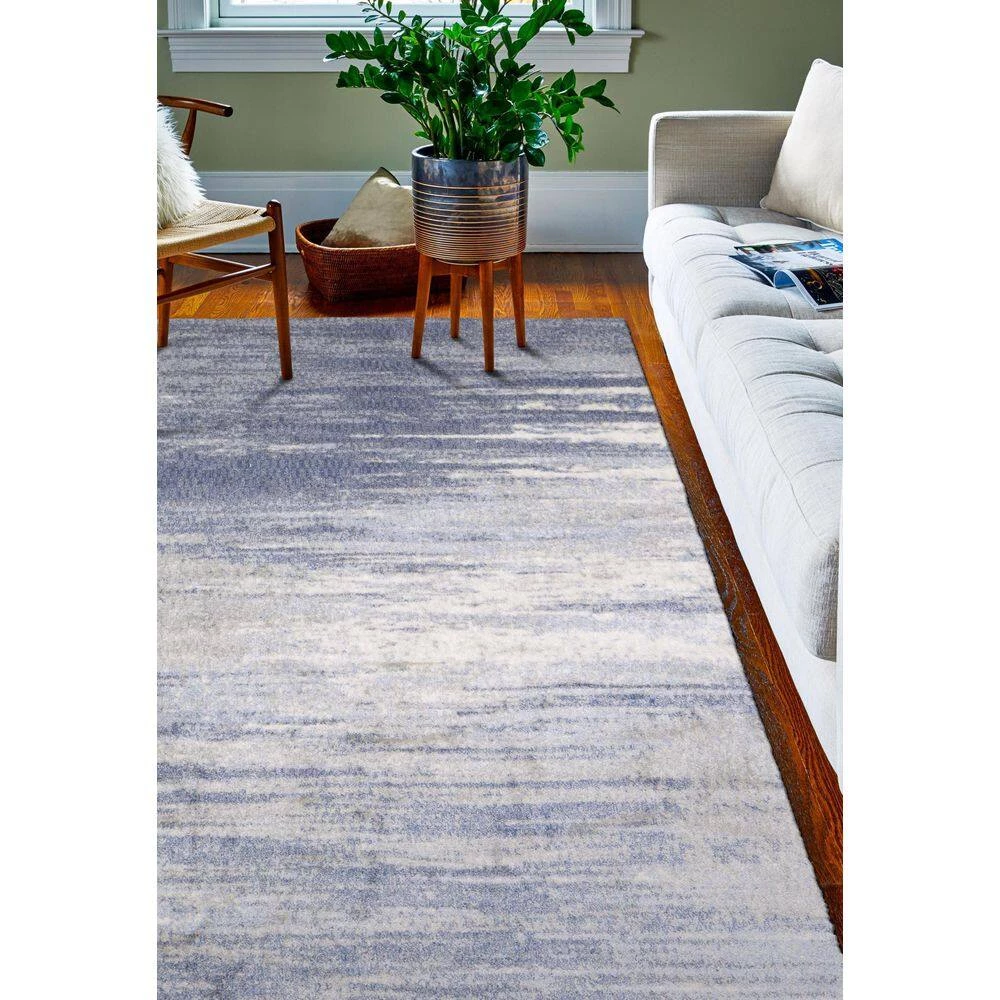 Everek Lt. Blue 10 ft. x 14 ft. (9 ft. 6 in. x 13 ft. 6 in.) Abstract Transitional Area Rug by BASHIAN 7 Everek Lt. Blue 10 ft. x 14 ft. (9 ft. 6 in. x 13 ft. 6 in.) Abstract Transitional Area Rug by BASHIAN - Image 7