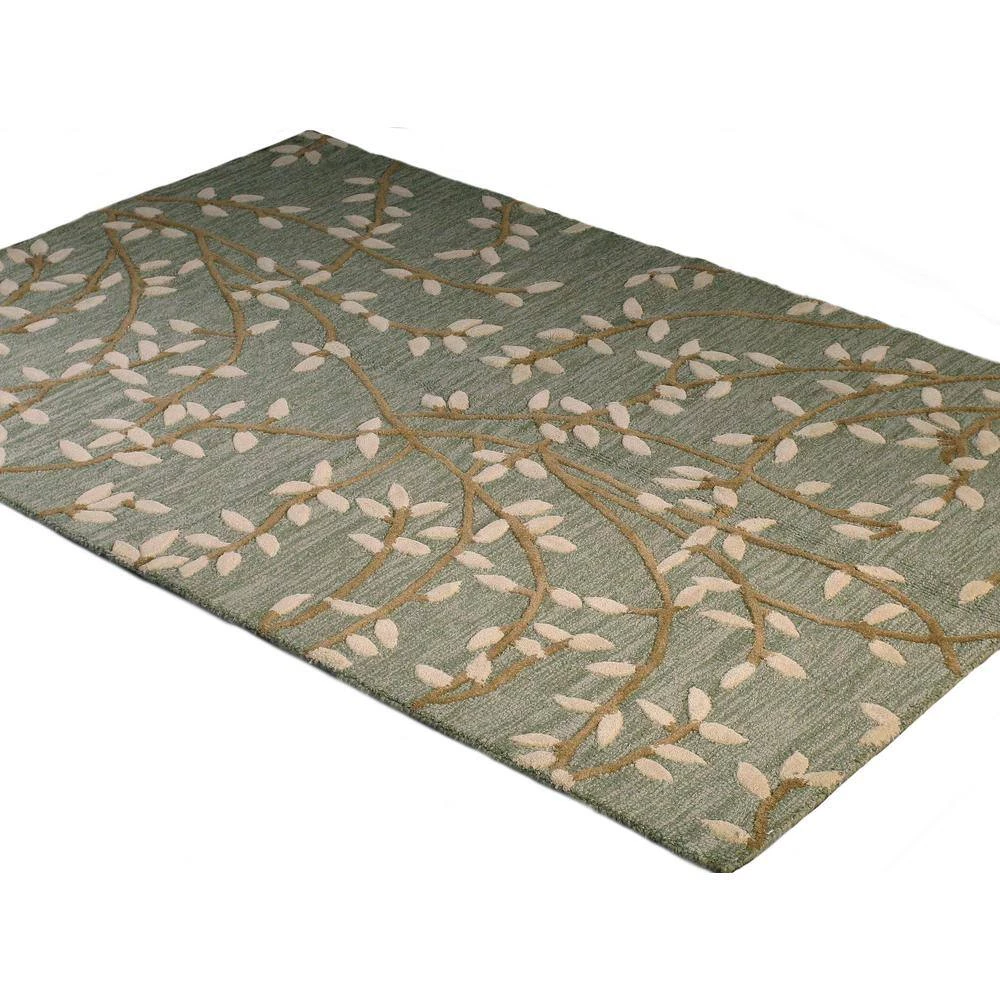 Verona Lt. Green 9 ft. x 12 ft. (8'6" x 11'6") Floral Transitional Area Rug by BASHIAN 2 Verona Lt. Green 9 ft. x 12 ft. (8'6" x 11'6") Floral Transitional Area Rug by BASHIAN - Image 2