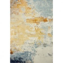 Everek Multi 9 ft. x 12 ft. (8'6" x 11'6") Abstract Contemporary Area Rug by BASHIAN