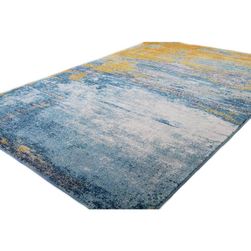 Everek Multi 5 ft. x 8 ft. (5' x 7'6") Abstract Contemporary Area Rug by BASHIAN 4 Everek Multi 5 ft. x 8 ft. (5' x 7'6") Abstract Contemporary Area Rug by BASHIAN - Image 4