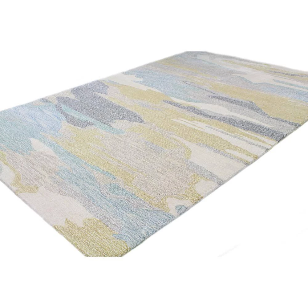 Norwalk Multi 5 ft. x 8 ft. (5 ft. x 7 ft. 6 in.) Abstract Contemporary Area Rug by BASHIAN 2 Norwalk Multi 5 ft. x 8 ft. (5 ft. x 7 ft. 6 in.) Abstract Contemporary Area Rug by BASHIAN - Image 2