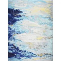 Everek Multi 5 ft. x 8 ft. (5' x 7'6") Abstract Transitional Area Rug by BASHIAN