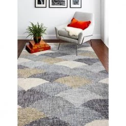 Luminous Multi 5 ft. x 8 ft. (5 ft. x 7 ft. 6 in.) Geometric Contemporary Area Rug by BASHIAN -BASHIAN Shop multi bashian area rugs 649652290102 31 1000