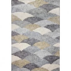 Luminous Multi 5 ft. x 8 ft. (5 ft. x 7 ft. 6 in.) Geometric Contemporary Area Rug by BASHIAN