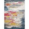Everek Multi 4 ft. x 6 ft. (3'6" x 5'6") Abstract Transitional Accent Rug by BASHIAN