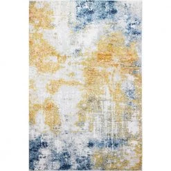 Everek Multi 9 ft. x 12 ft. (8'6" x 11'6") Abstract Transitional Area Rug by BASHIAN