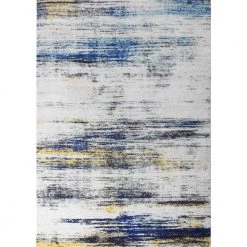 Everek Multi 9 ft. x 12 ft. (8'6" x 11'6") Abstract Transitional Area Rug by BASHIAN