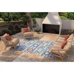 Veranda Multi 7.6 ft. x 9.6 ft. Geometric Transitional Area Rug by BASHIAN -BASHIAN Shop multi bashian outdoor rugs 649652304717 31 1000