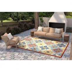 Veranda Multi 7.6 ft. x 9.6 ft. Floral Transitional Area Rug by BASHIAN -BASHIAN Shop multi bashian outdoor rugs 649652304724 31 1000