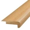 Natural 0.75 in. T x 2.37 in. W x 78.7 in. L Laminate Stair Nose Molding by PERFORMANCE ACCESSORIES