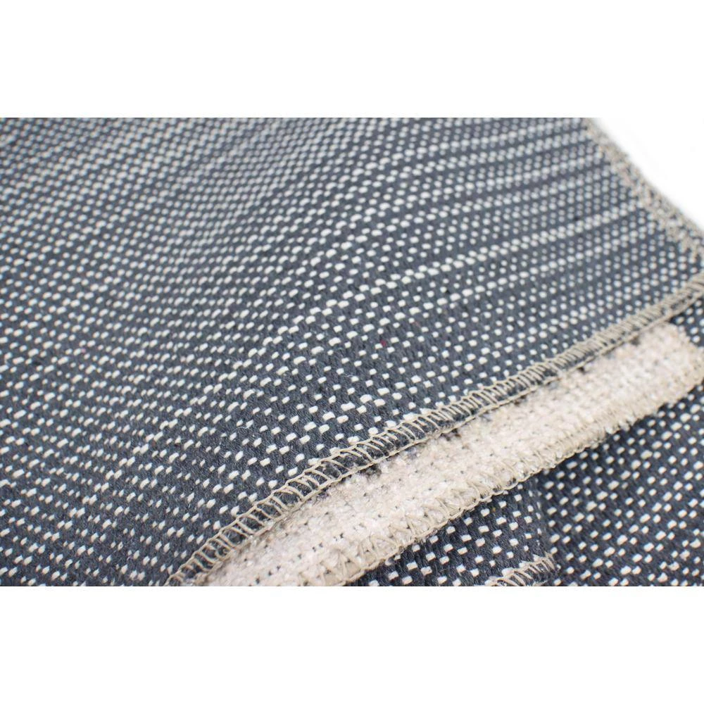 Impressions Navy 3 ft. x 6 ft. Geometric Transitional Accent Rug by BASHIAN 3 Impressions Navy 3 ft. x 6 ft. Geometric Transitional Accent Rug by BASHIAN - Image 3