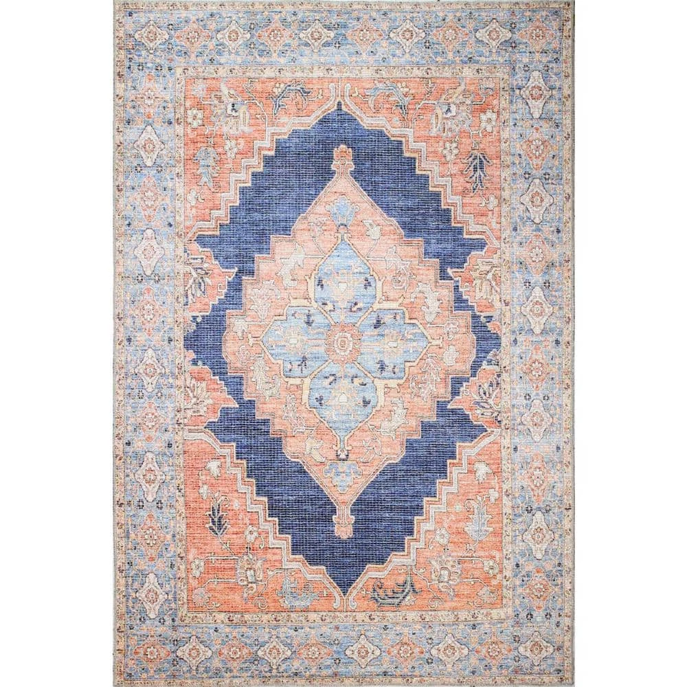 Impressions Navy 3 ft. x 6 ft. Geometric Transitional Accent Rug by BASHIAN 1 Impressions Navy 3 ft. x 6 ft. Geometric Transitional Accent Rug by BASHIAN