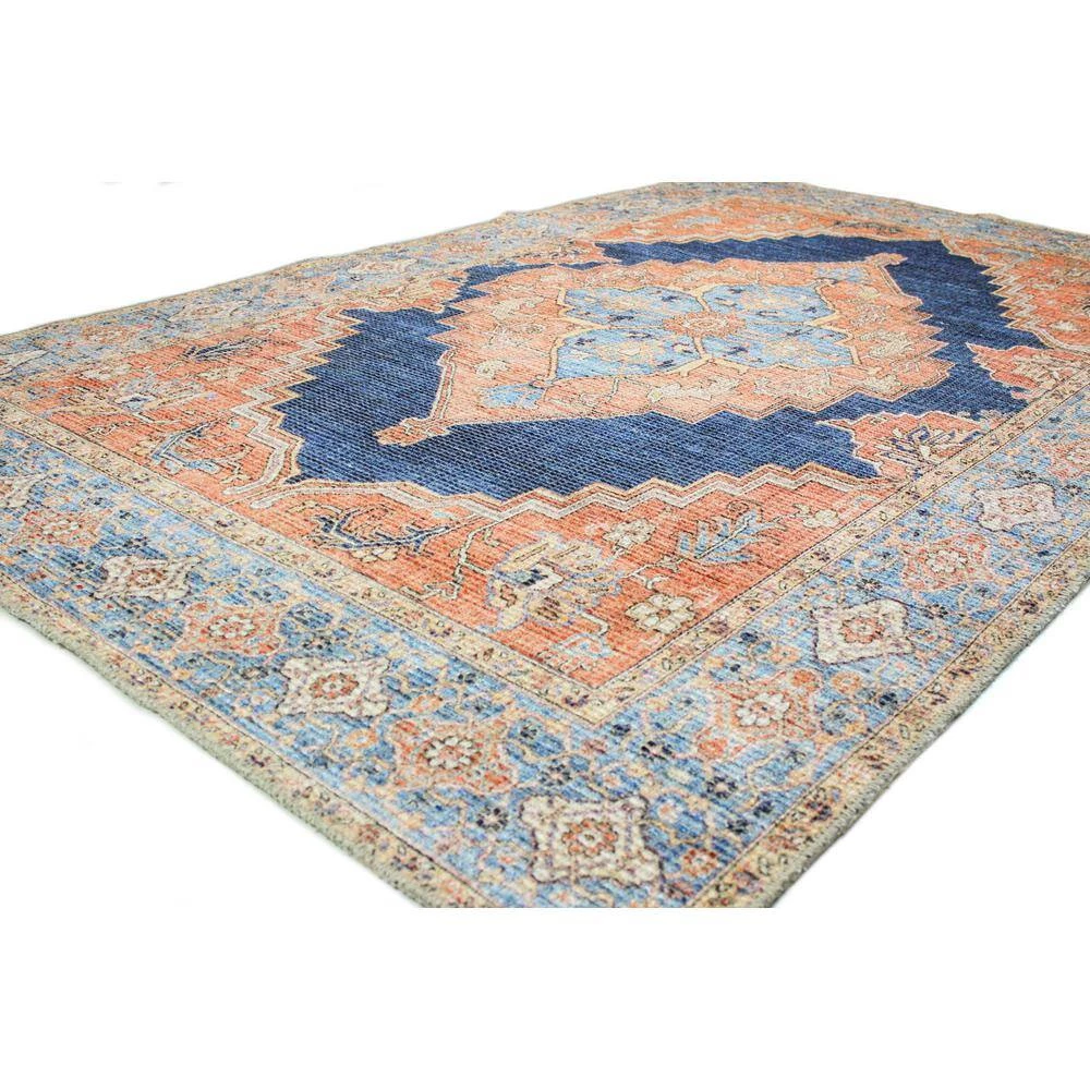 Impressions Navy 3 ft. x 6 ft. Geometric Transitional Accent Rug by BASHIAN 2 Impressions Navy 3 ft. x 6 ft. Geometric Transitional Accent Rug by BASHIAN - Image 2