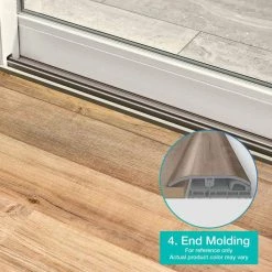 Quartz 1.32 in. Thick x 1.88 in. Wide x 78.7 in. Length Vinyl Stair Nose Molding by PERFORMANCE ACCESSORIES -BASHIAN Shop quartz performance accessories vinyl trim vsnp 02980 66 1000