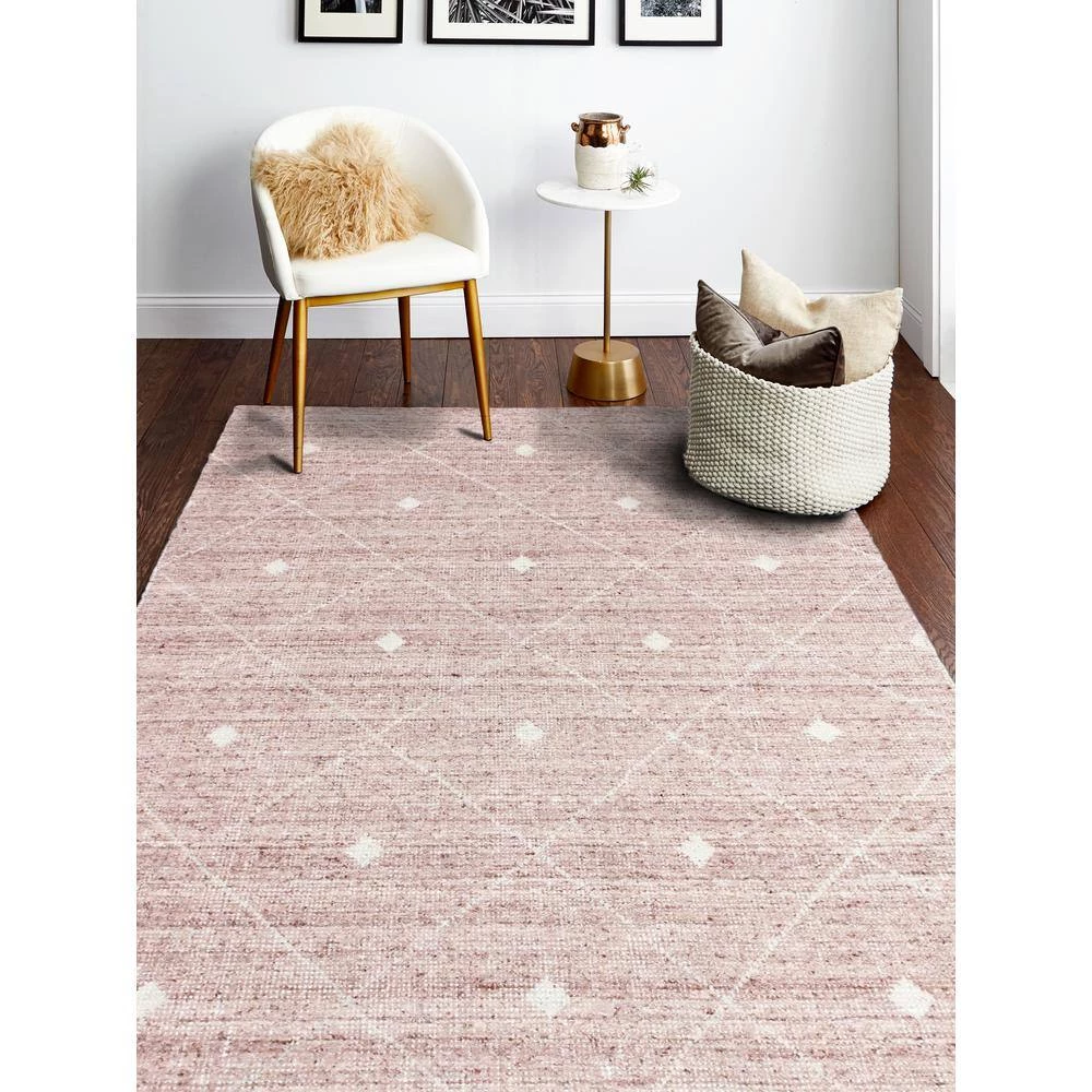 Savannah Rose 9 ft. x 12 ft. (8'6" x 11'6") Geometric Contemporary Area Rug by BASHIAN 4 Savannah Rose 9 ft. x 12 ft. (8'6" x 11'6") Geometric Contemporary Area Rug by BASHIAN - Image 4