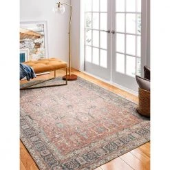 Impressions Rust 3 ft. x 6 ft. Geometric Transitional Accent Rug by BASHIAN -BASHIAN Shop rust bashian area rugs 649652306650 31 1000