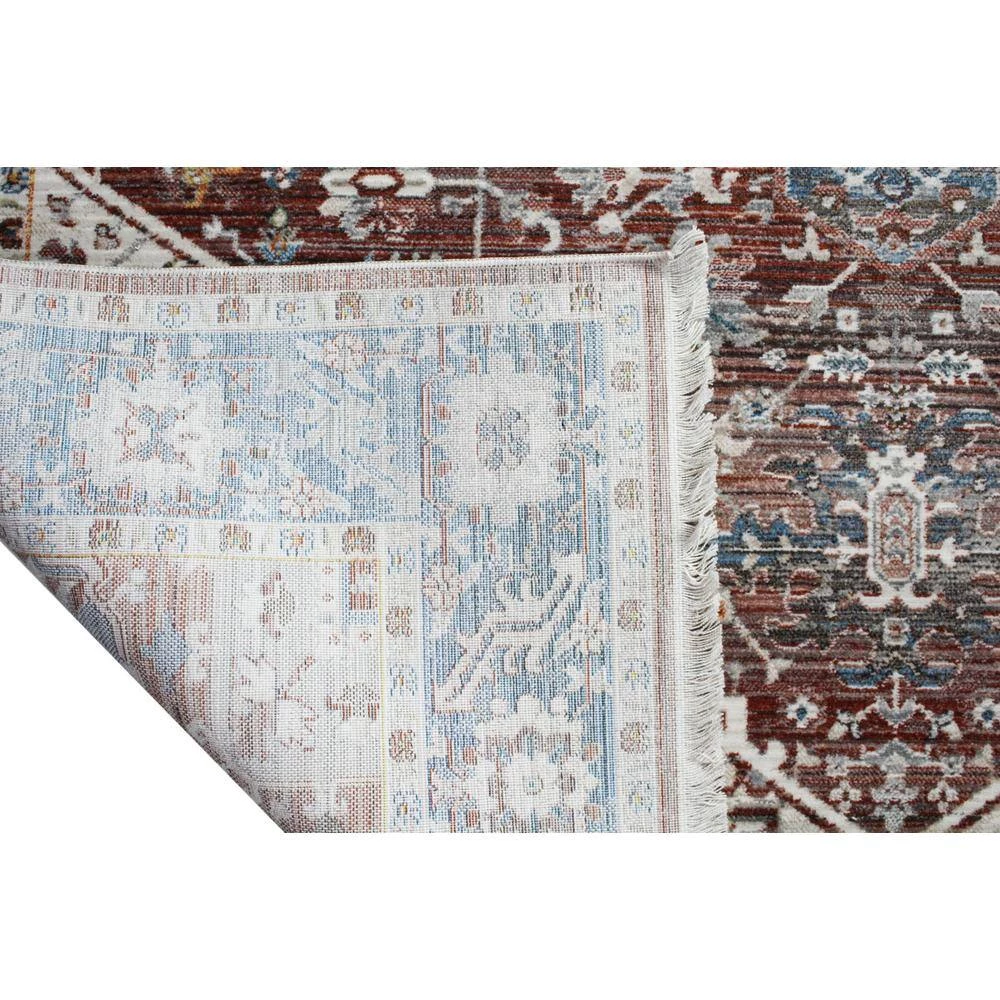 Century Rust 5 ft. x 8 ft. (5' x 7'6") Geometric Transitional Area Rug by BASHIAN 3 Century Rust 5 ft. x 8 ft. (5' x 7'6") Geometric Transitional Area Rug by BASHIAN - Image 3