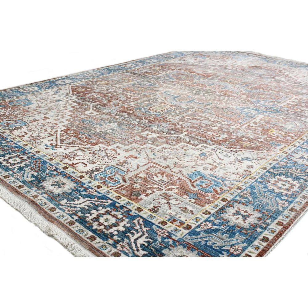 Century Rust 5 ft. x 8 ft. (5' x 7'6") Geometric Transitional Area Rug by BASHIAN 2 Century Rust 5 ft. x 8 ft. (5' x 7'6") Geometric Transitional Area Rug by BASHIAN - Image 2