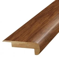 Saddle 0.75 in. T x 2.37 in. W x 78.7 in. L Laminate Stair Nose Molding by PERFORMANCE ACCESSORIES