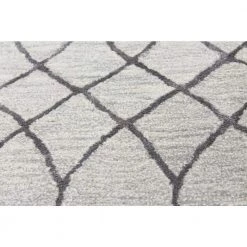 Greenwich Silver 6 ft. x 9 ft. (5'6" x 8'6") Geometric Contemporary Area Rug by BASHIAN -BASHIAN Shop silver bashian area rugs 649652244297 4f 1000