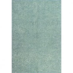 Verona Teal 8 ft. x 10 ft. (7'6" x 9'6") Floral Transitional Area Rug by BASHIAN
