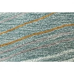 Greenwich Teal 9 ft. x 12 ft. (8'6" x 11'6") Abstract Contemporary Area Rug by BASHIAN -BASHIAN Shop teal bashian area rugs 649652303093 4f 1000