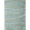 Greenwich Teal 9 ft. x 12 ft. (8'6" x 11'6") Abstract Contemporary Area Rug by BASHIAN