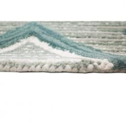 Venezia Teal 8 ft. x 10 ft. (7 ft. 6 in. x 9 ft. 6 in.) Geometric Transitional Area Rug by BASHIAN -BASHIAN Shop teal bashian area rugs 649652305448 44 1000