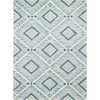 Venezia Teal 8 ft. x 10 ft. (7 ft. 6 in. x 9 ft. 6 in.) Geometric Transitional Area Rug by BASHIAN